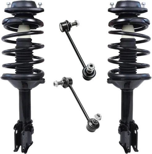 Vista 9 de Detroit Axle - Kit de 4 piezas RWD Puntales Delanteros Barras Estabilizadoras para Ford F-150 2021 2022 2023 2024, 2 Puntales con Resorte Helicoidal