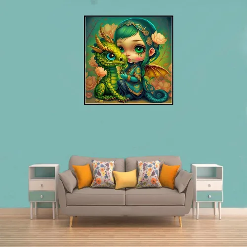 Vista 3 de MMAHD Kits de pintura de diamantes para adultos, arte de diamantes de anime redondo 5D para bricolaje, perfecto para relajación y decoración