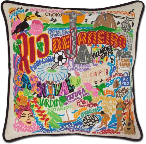 Vista 86 de Catstudio Portland (Oregon) - Almohada decorativa bordada