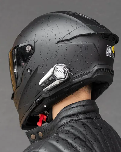 Vista 9 de ILM Casco de motocicleta de cara completa DOT ECE Powersports (negro mate, XL) y auriculares Bluetooth con sistema de alta fidelidad