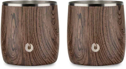 Vista 12 de SNOWFOX Vasos Whiskey Rocks de acero inoxidable con aislamiento al vacío de alta calidad, juego de 2, Old Fashioned, whisky, vasos lowball, elegante