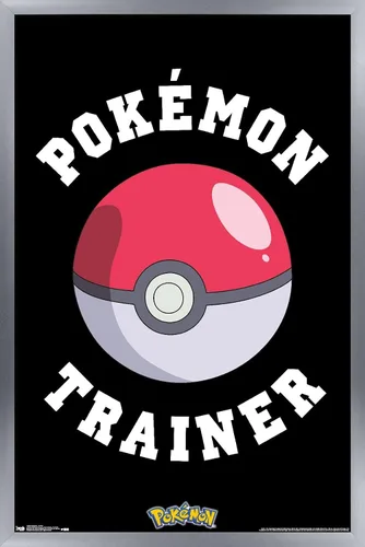Vista 11 de Trends International Pokémon - Póster de pared de entrenador, 14.725 x 22.375 pulgadas, versión enmarcada de madera de granero
