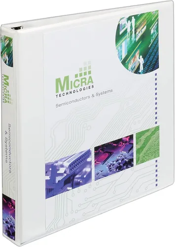 Vista 15 de Avery® Carpeta resistente con 3 anillas, extra ancha, anillos EZD® de 1 pulgada, 1 carpeta blanca (01318)