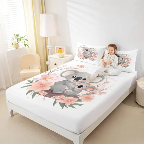 Vista 47 de Erosebridal Juego de sábanas de ratas para niños, tamaño Queen, juego de ropa de cama con diseño de roedores de ratón, divertido diseño de animales
