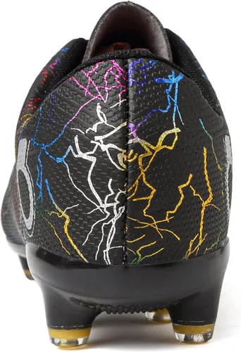 Vista 5 de Zapatos de fútbol para niños, zapatos de fútbol para suelo firme, tenis atléticos para niñas, para exteriores, césped y fútbol para niños pequeños