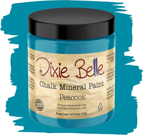 Vista 151 de Pintura para muebles con acabado de tiza Dixie Belle Paint Company - Amatista (4oz) - Pintura mineral de tiza chic púrpura profundo mate