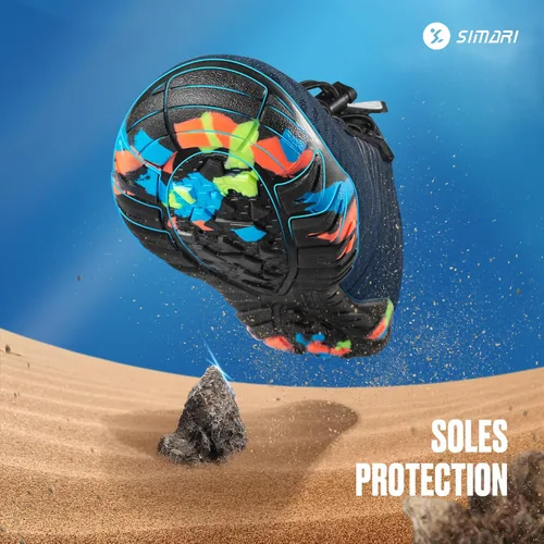 Vista 3 de Simari Zapatos de agua para mujer, hombre, natación, playa, piscina, deportes acuáticos, secado rápido, estilo descalzo, buceo, surf y caminar
