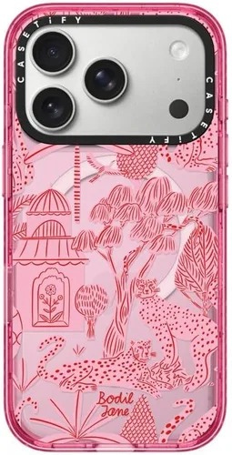 Vista 107 de CASETiFY Impact iPhone Air Case [Delgada/Compatible con Magsafe / 8.2 ft. Protección contra Caídas de Grado Militar 4X] - Lazos - Rosa Arcos