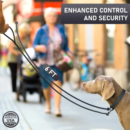 Vista 4 de Biothane - Correa para perro extra resistente, fabricada en Estados Unidos, correas impermeables para perros grandes, medianos y pequeños, correa