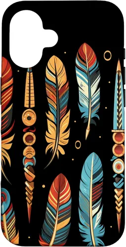 Vista 32 de Colorful Feathers - Funda para iPhone 17