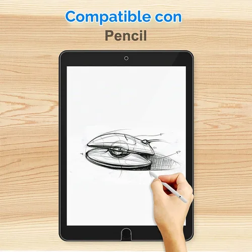 Vista 7 de Paquete de 2 protectores de pantalla para iPad Pro 10.5 Película de vidrio templado transparente resistente a los arañazos compatible con iPad Air