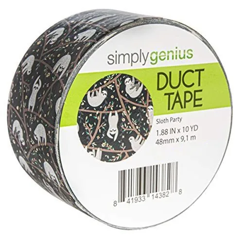 Vista 5 de Simply Genius Cinta adhesiva de colores – 1.88 pulgadas x 10 yardas de hojas de lavanda – Cinta adhesiva fuerte y resistente al desgarro