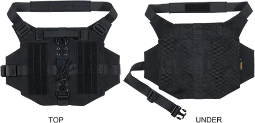Vista 3 de EXCELLENT ELITE SPANKER Arnés táctico militar para perro, ajustable, sin tirones, para servicio de patrulla militar, chaleco de entrenamiento