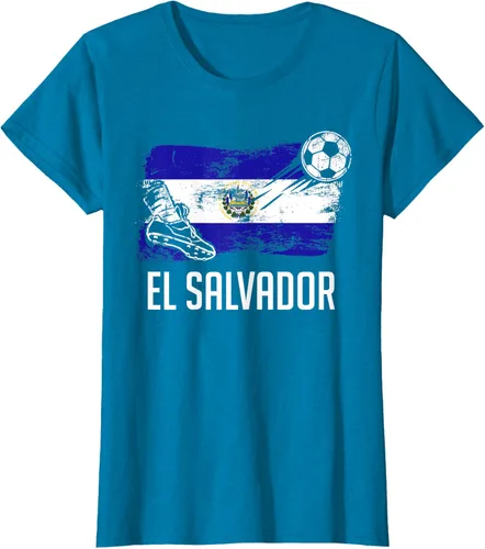 Vista 97 de Camiseta salvadoreña con bandera de fútbol salvadoreño