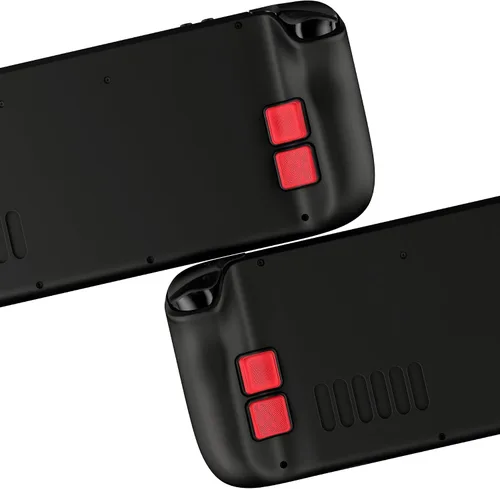 Vista 7 de PlayVital Mix Version - Juego de mejora de botón trasero para Steam Deck LCD, kit de protección de botón de mejora de agarre para Steam Deck OLED