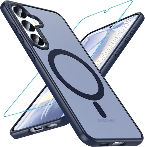 Vista 46 de OWKEY Funda magnética para Samsung Galaxy S23 de 6.1 pulgadas, para Magsafe con protector de pantalla, protección de grado militar, a prueba