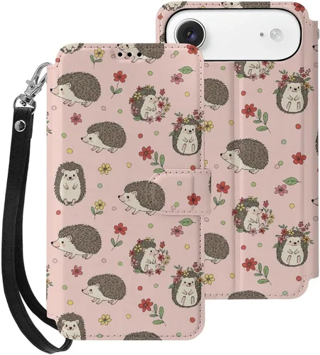 Vista 45 de SWEET TANG Compatible with iPhone 17 Pro Wallet Case Women PU Leather Shockproof Protective Folio Flip Cover (Chicken Chickens)