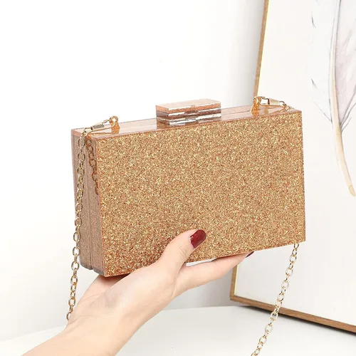 Vista 4 de LETODE Bolsos de mano de acrílico, bolso de plexiglás para mujer