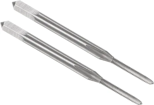Vista 10 de uxcell - Grifos métricos de máquina M0.8 x 0.2mm H2 de acero de alta velocidad con 3 hélices rectas para roscado de tornillos, herramienta