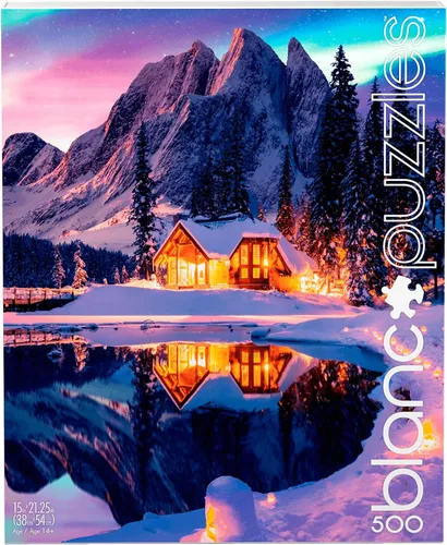 Vista 5 de Buffalo Games - Blanc - Northern Lights Woods - Rompecabezas de 500 piezas para adultos desafiante rompecabezas perfecto para noches de juego - El