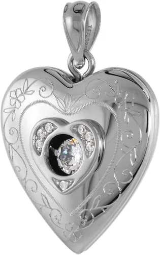 Vista 3 de Collar de plata de ley de 34 pulgadas con circonio cúbico y diamante para mujer