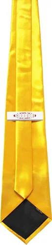 Vista 22 de Soophen corbata para hombre 3.75 pulgadas de color sólido