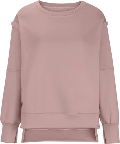 Vista 5 de Oversized Sweatshirts for Women Long Sleeve Crewneck Y2K Baggy Shirts Solid Casual Trendy No Hood Hoodie Tops 2023