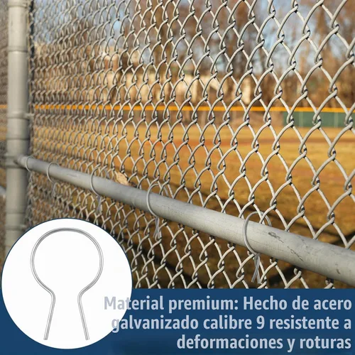 Vista 5 de Hicarer 200 piezas de amarres de cerca giratorios de 2-7/8" DE de acero galvanizado preformado calibre 9 con mandril de taladro herramientas