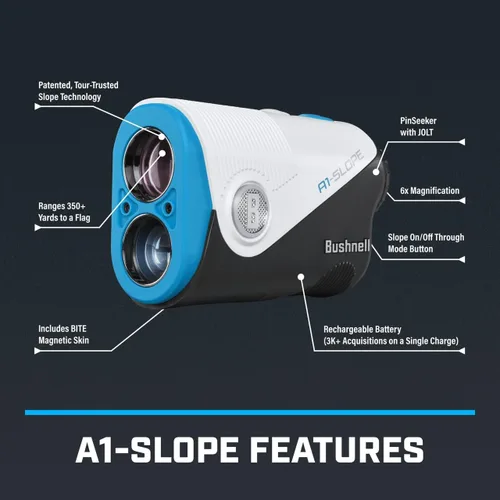 Vista 2 de Bushnell Golf A1-Slope Laser Rangefinder Azul