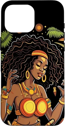 Vista 19 de Funda para iPhone 16 Rasta Reggae Music Cannabis Weed Leaf 420 Rastafarian Women