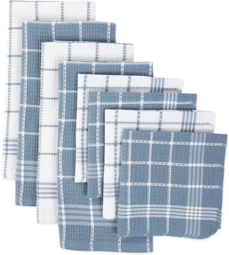 Vista 12 de J&M Home Fashions - Toalla de cocina de algodón con bucles de punto gofre