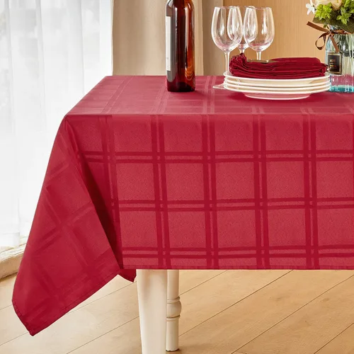 Vista 16 de Mebakuk Mantel Rectangular de Lino Estilo Granja, Impermeable, Anti-encogimiento, Suave y Resistente a las Arrugas, Cubierta de Mesa Decorativa