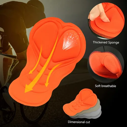 Vista 14 de Lixada Camiseta de ciclismo para hombre de manga corta con pantalones cortos acolchados de secado rápido para verano, ropa corta para bicicleta