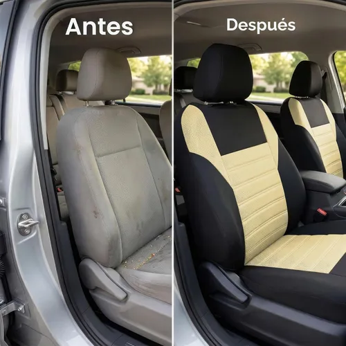 Vista 8 de FH Group Juego de fundas de asiento delantero de automóvil con malla de aire 3D premium, fundas de asiento delanteras, accesorios interiores