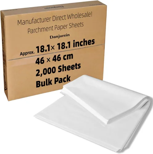 Vista 32 de Cuadrados de papel pergamino pequeños comerciales de 4 x 4 pulgadas (43,200 hojas), sin blanquear, antiadherentes, precortados, para envoltorios