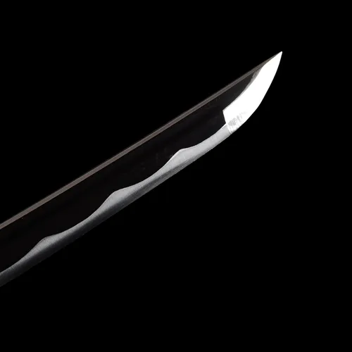 Vista 6 de Espada JIHPEN, juego de espadas Wakizashi Tanto de espiga completa, acero de resorte, afiladas