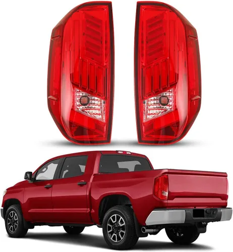 Vista 8 de Nixon Offroad Luces traseras para Toyota Tundra 2014 2015 2016 2017 2018 2019 2020 2021 Luces traseras LED Luces traseras Conjunto de luces traseras