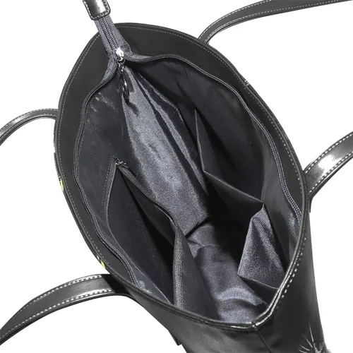 Vista 5 de JSTEL Bolsos de hombro de gato negro con asa superior para mujer, bolso de moda para mujer, Multicolorido