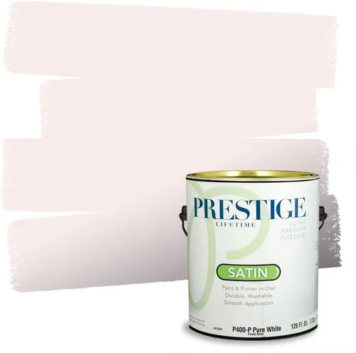 Vista 64 de Prestige Paints - Pintura exterior e imprimación en uno, 1 galón, plano, E500-P-A011GP