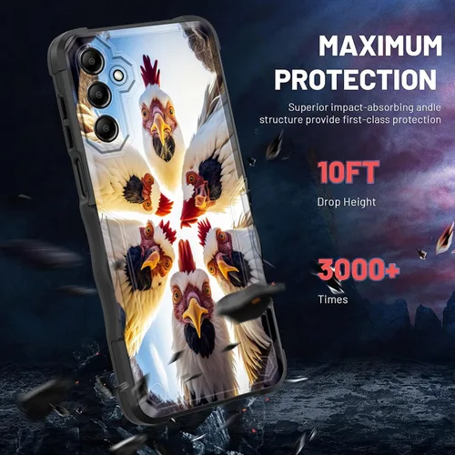 Vista 11 de Funda para Galaxy A14 5G, [Doble Capa][Protección contra Caídas de Grado Militar de 10 Pies] [Antideslizante] Funda Resistente a Prueba de Golpes