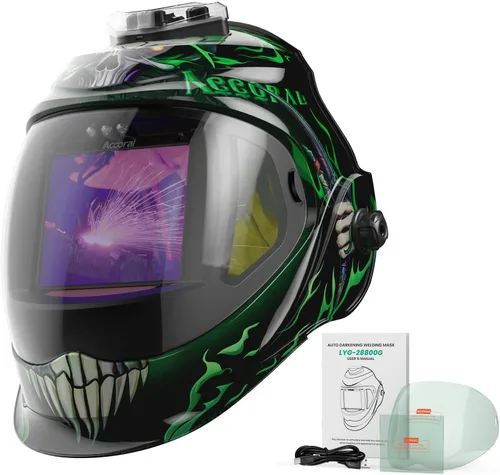 Vista 10 de Casco de soldadura con oscurecimiento automático, color verdadero, sombra 4/9-13