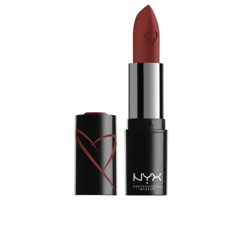 Vista 8 de NYX PROFESSIONAL MAKEUP - Lápiz labial satinado Shout Loud, infundido con manteca de karité - 1999 (Taupe)
