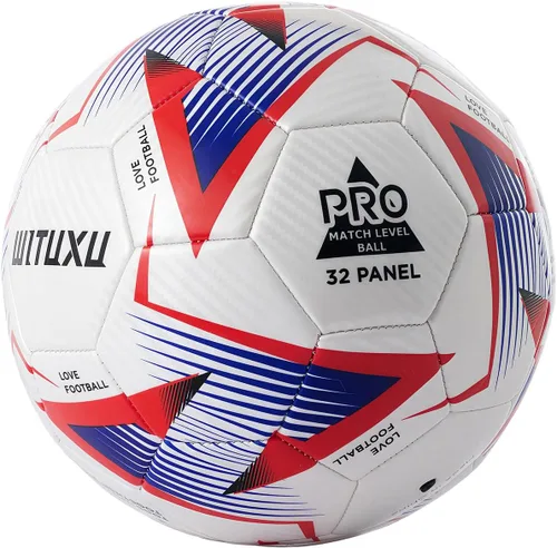 Vista 2 de Balón de fútbol tamaño 5 con bomba y aguja, fútbol profesional oficial para entrenamiento y juegos, desinflado para facilitar el inflado, regalo