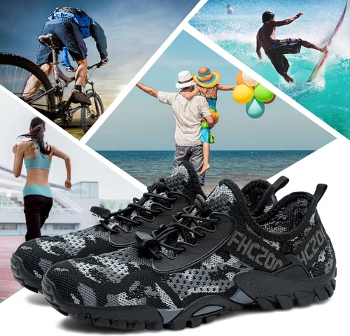 Vista 7 de SOBASO Zapatos de agua para mujer, secado rápido, senderismo, natación, playa, río, zapatos para pesca, deportes acuáticos, buceo, vela, viajes