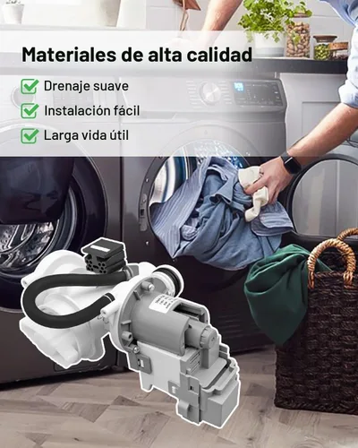 Vista 7 de Bomba de drenaje de lavadora DC97-20621A DC97-17999N mejorada para Samsung