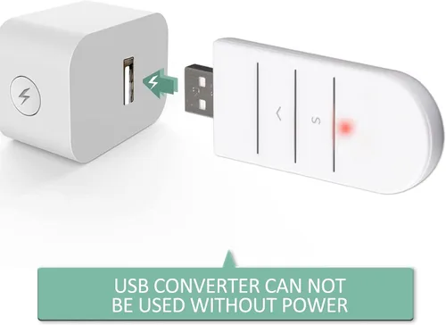 Vista 6 de Allesin Convertidor USB para persianas motorizadas, compatible con la aplicación Tuya, Alexa, Google Assistant