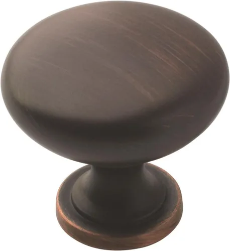 Vista 13 de Amerock Perilla redonda Edona de plata antigua de 1-1/4" para gabinete