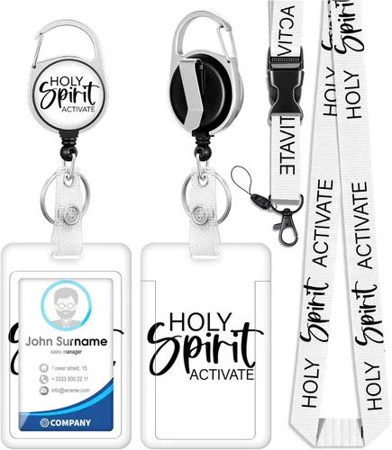 Vista 11 de Plifal Soporte para tarjetas de identificación con cordón y clip retráctil para cinturón, divertido llavero para amantes del café, extensor