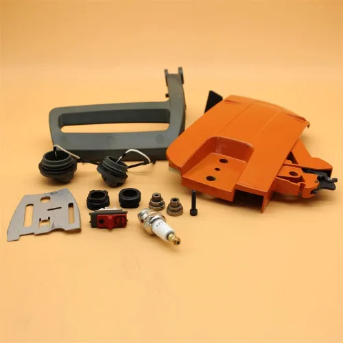 Vista 5 de Kit de placa de barra de cubierta de embrague lateral de freno para Husqvarna 266 268 272 61 66 motosierra 503 73 66 01, 501 81 48 01, 501 51 38 01