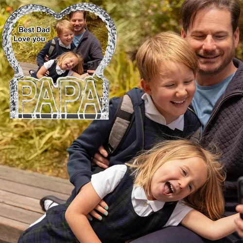 Vista 6 de Marco de fotos personalizado, regalos de Navidad para mujeres y hombres, regalos de Navidad para mamá, papá, esposo, esposa de hijo, hija, marco
